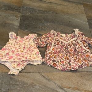 Louise Misha Floral Baby Romper and Dress BUNDLE